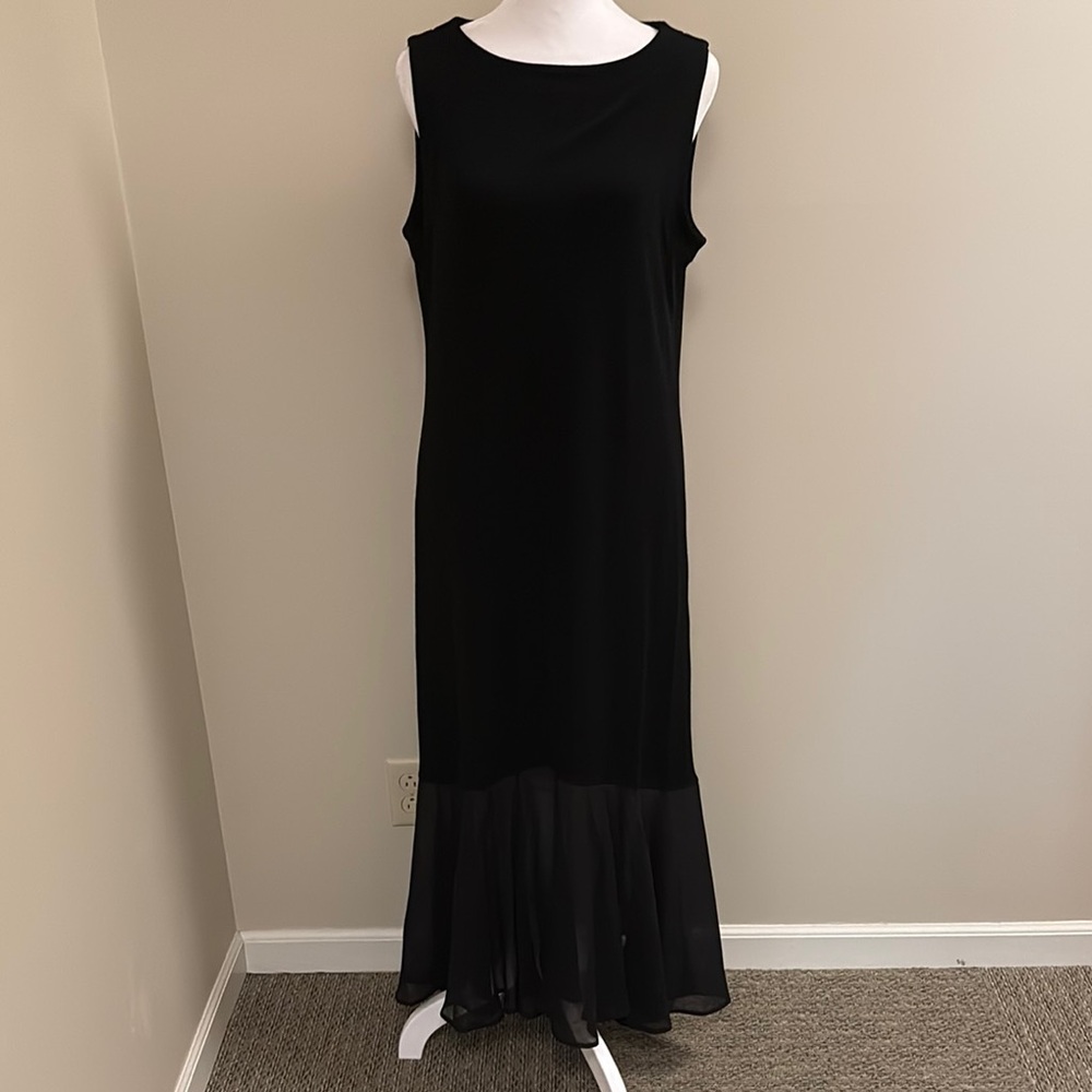 Chicos NWT Travelers Elegant Black Sleeveless Dress Size 1